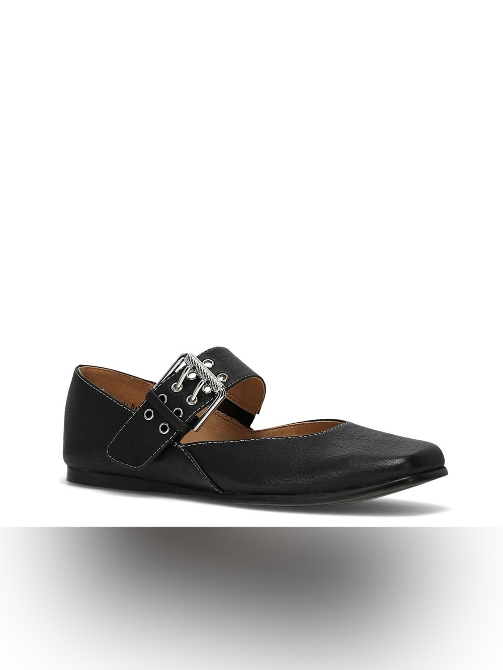 Frye & Co. Elvie Mary Jane Black Flats New w/Box